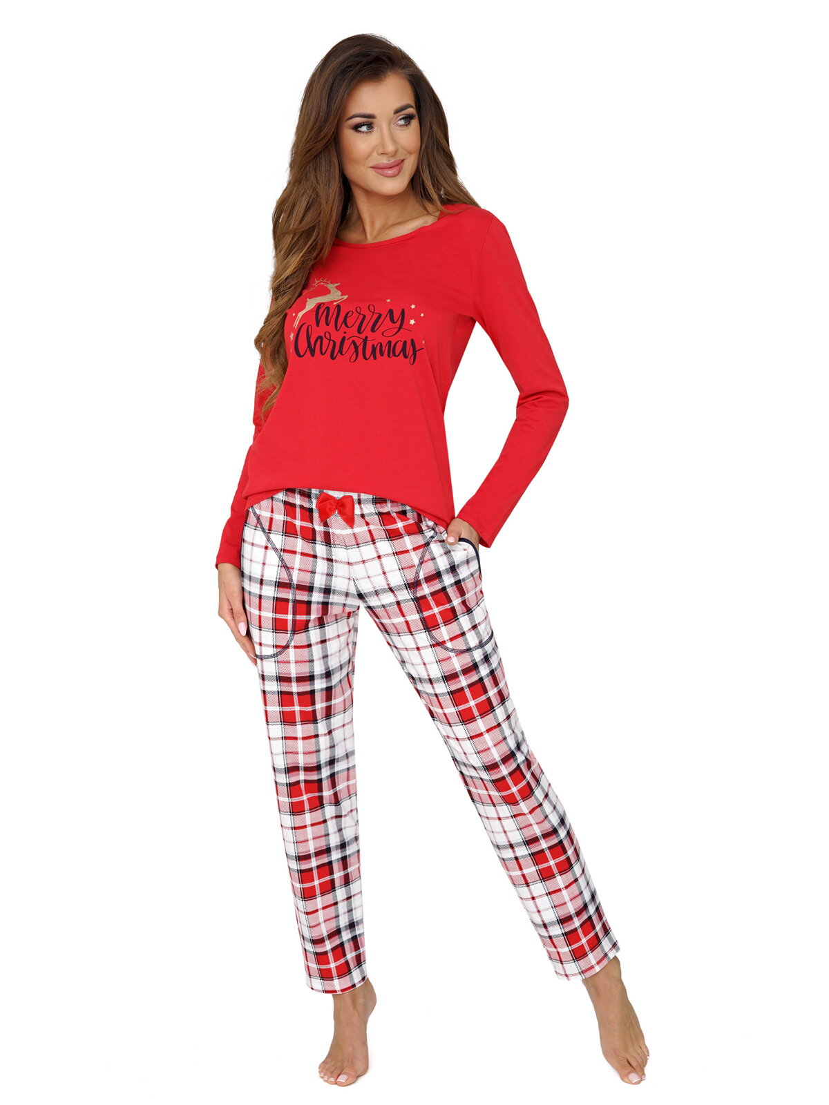 Pijama Merry Red Rosu