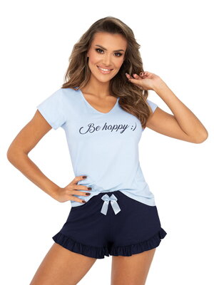 Pijamale - Be Happy a - Albastru