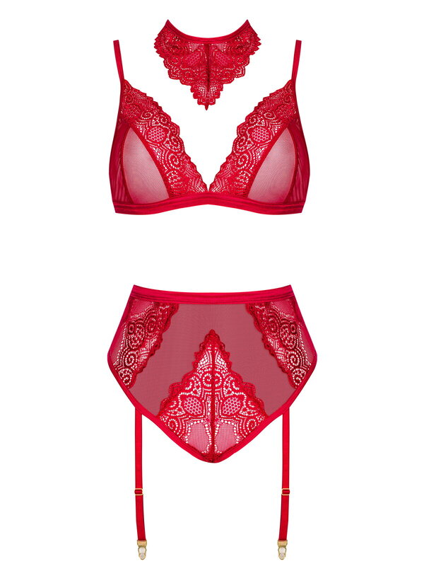 Set Beauty Night Set Cristalyn - Rosu