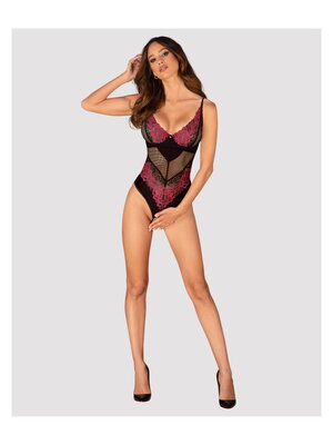 Body si topuri - Body negru cu decupaj în zona intimă