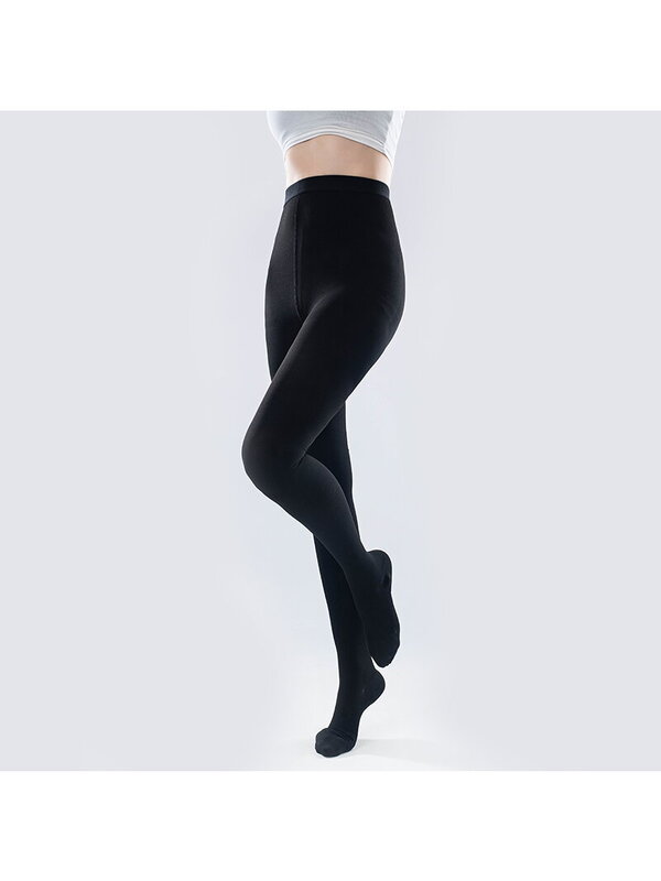 Ciorapi Compresivi Medicali Soxly Clasa II (23-32 mmHg) - Tip Pantalon - Negru - Vârf Închis