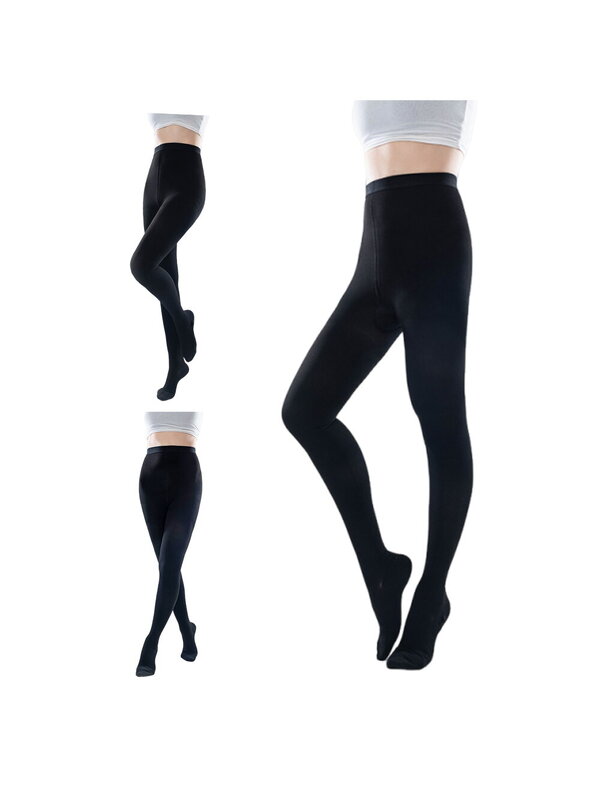 Ciorapi Compresivi Medicali Soxly Clasa II (23-32 mmHg) - Tip Pantalon - Negru - Vârf Închis